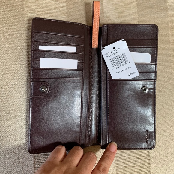 Coach Slim Wallet With Prairie Rivets - Picture 2 of 4